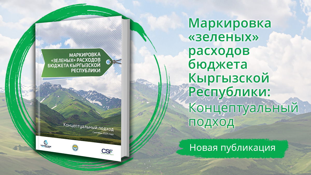 Руководство «Маркировка «зеленых» расходов бюджета Кыргызской Республики: концептуальный подход»